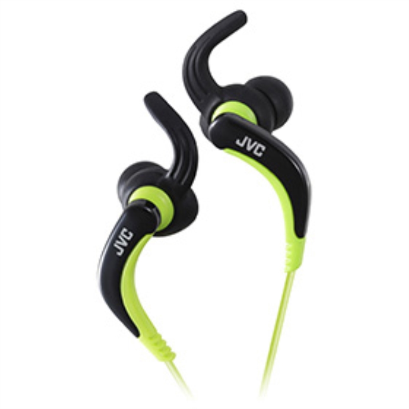 JVC Auricolari in-ear JVC Sport con aggancio waterproof lavabili con cavo nero